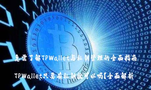 急需了解TPWallet与私钥管理的全面指南
TPWallet只要有私钥就可以吗?全面解析